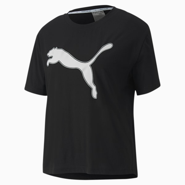 Modern Sports Women's Logo Tee, Puma Black, extralarge