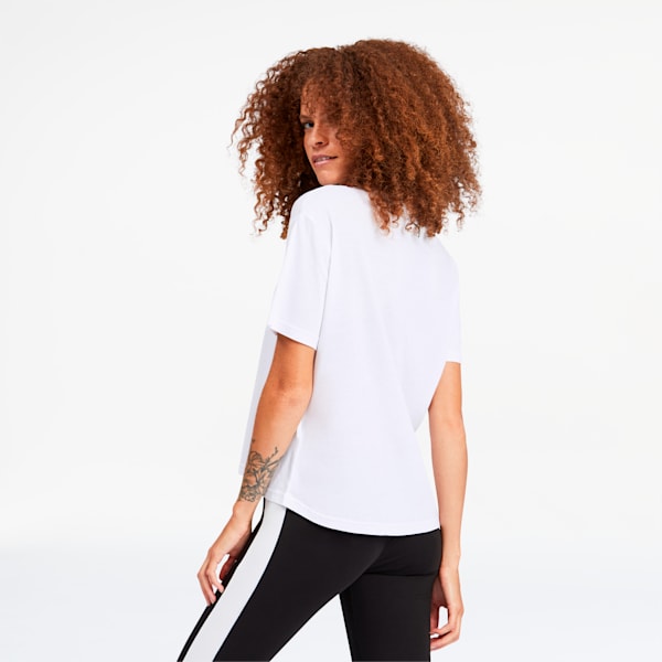 Modern Sports Women's Logo Tee, Puma White, extralarge
