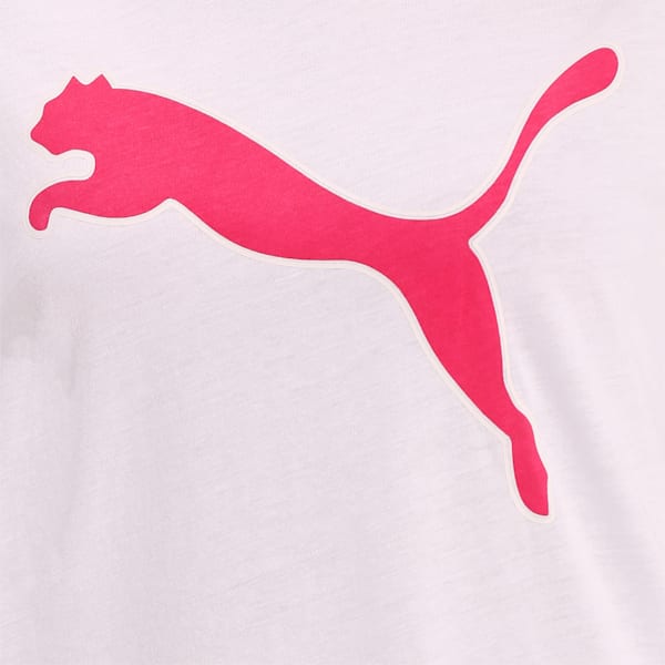 Modern Sports Logo Relaxed T-shirt, Puma White-bright rose, extralarge-IND