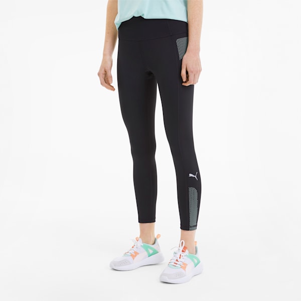 Evostripe High 7/8 Women's Leggings, Puma Black-Mist Green, extralarge-IND