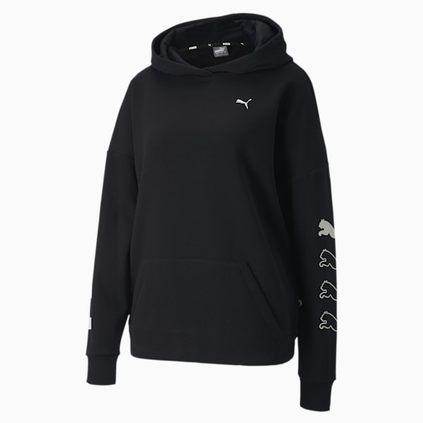 Rebel Women's Hoodie, Puma Black, extralarge