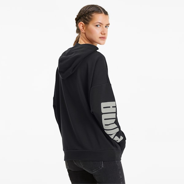 Rebel Women's Hoodie, Puma Black, extralarge