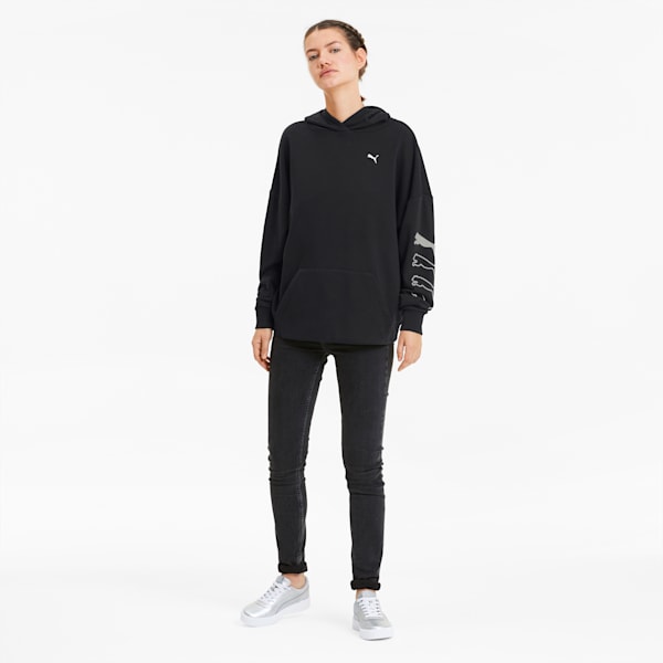 Rebel Women's Hoodie, Puma Black, extralarge