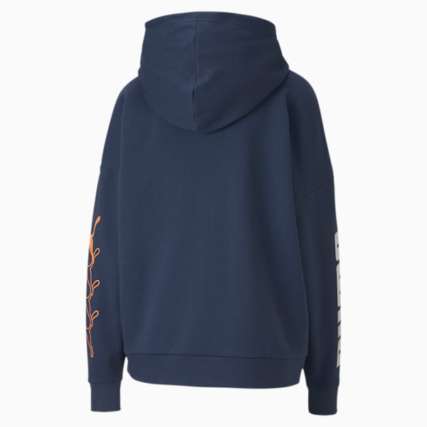 Rebel Women's Hoodie, Dark Denim, extralarge