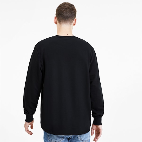 FUSION Men's Crewneck Sweatshirt, Puma Black, extralarge