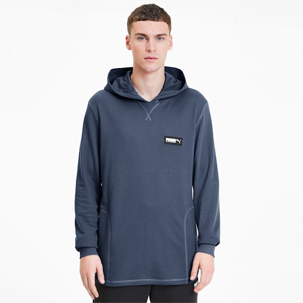 FUSION Men's Hoodie, Dark Denim, extralarge