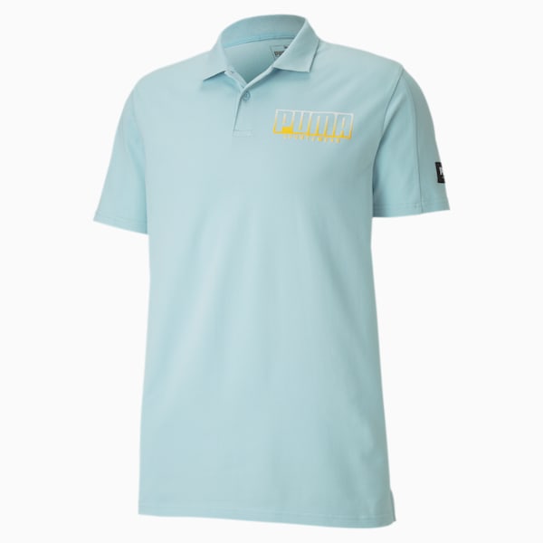 Athletics Men's Polo, Aquamarine, extralarge