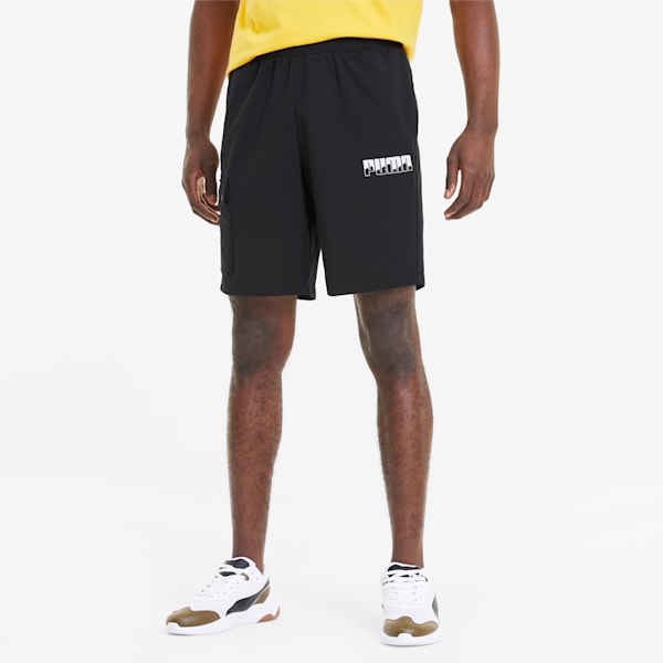 Rebel Bold Men's Shorts, Puma Black, extralarge