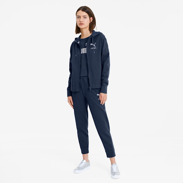 NU-TILITY Women's Full Zip Hoodie, Dark Denim, extralarge