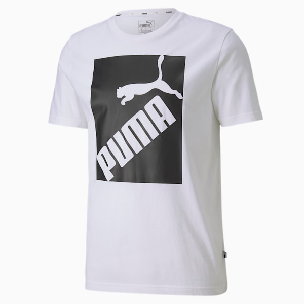 Big Logo Men's Tee, Puma White, extralarge