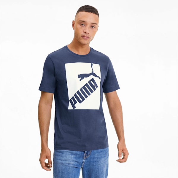 Big Logo Men's Tee, Dark Denim, extralarge