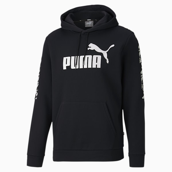 Amplified Fleece Men's Hoodie, Puma Black, extralarge-IND