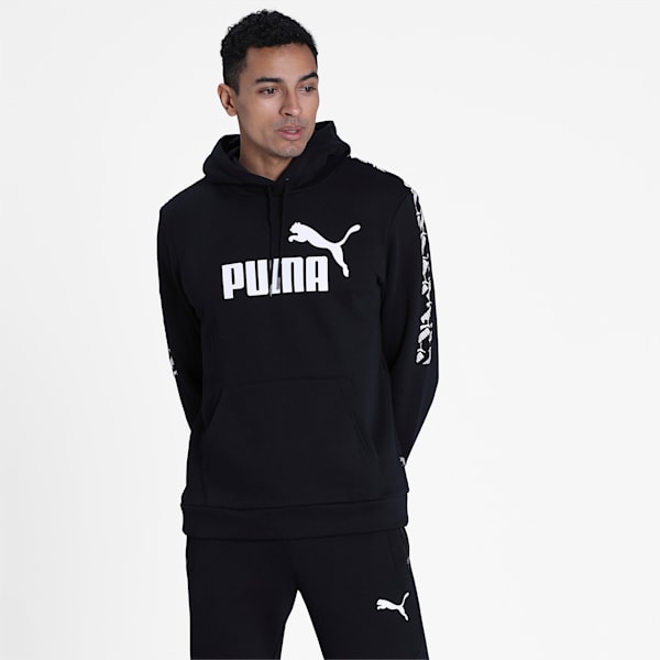 Amplified Fleece Men's Hoodie, Puma Black, extralarge-IND
