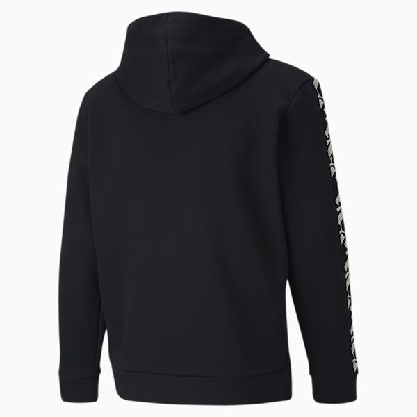 Amplified Fleece Full Zip Men's Hoodie, Puma Black, extralarge-IND