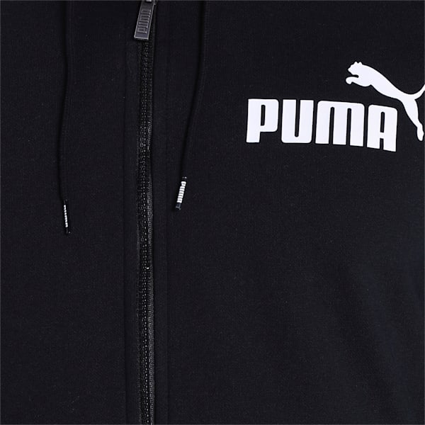 Amplified Fleece Full Zip Men's Hoodie, Puma Black, extralarge-IND