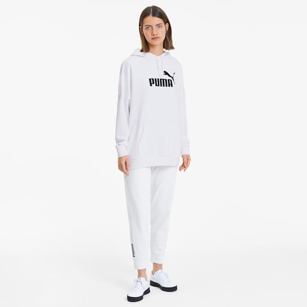 Essentials+ Women's Elongated Hoodie, Puma White, extralarge