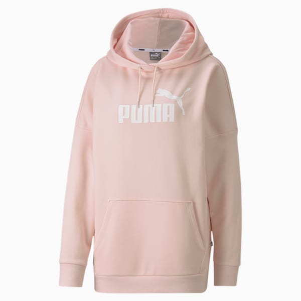 Essentials+ Women's Elongated Hoodie, Rosewater, extralarge