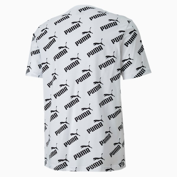 Amplified Men's AOP Tee, Puma White-Puma Black, extralarge