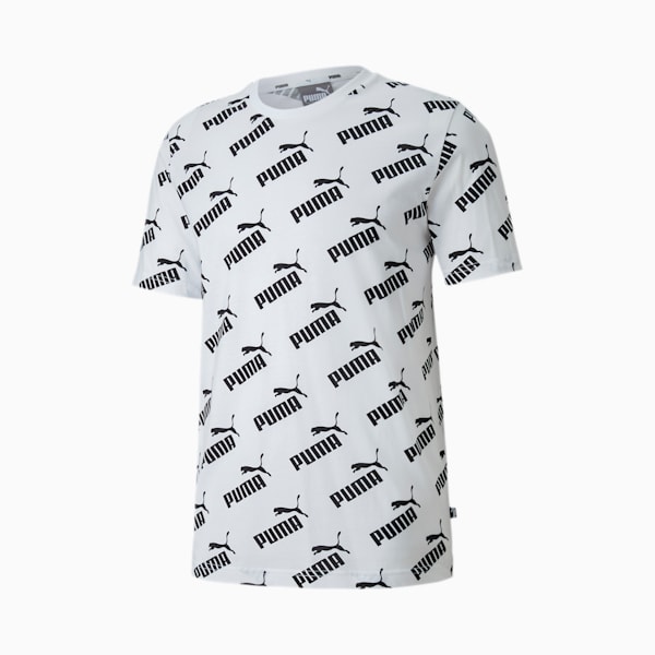 Amplified Men's AOP Tee, Puma White-Puma Black, extralarge