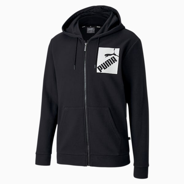 Puma black zip up hoodie outlet