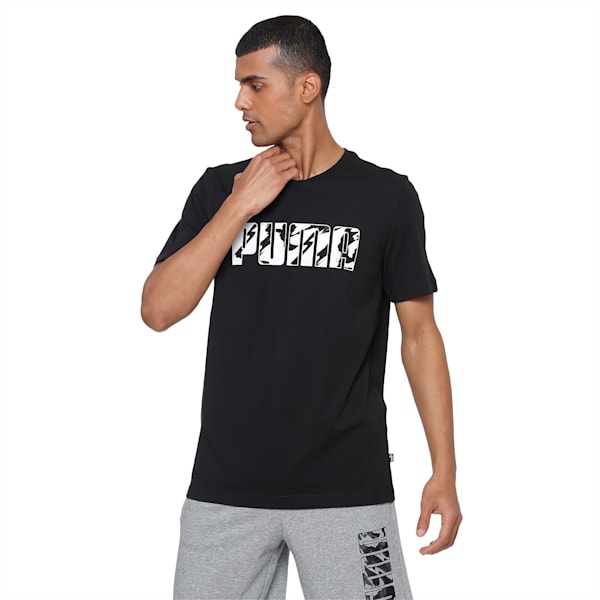 Graphic  T-shirt, Puma Black, extralarge-IND