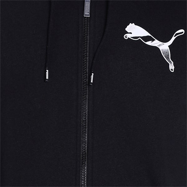 Graphic Men's Hooded Jacket, Puma Black, extralarge-IND
