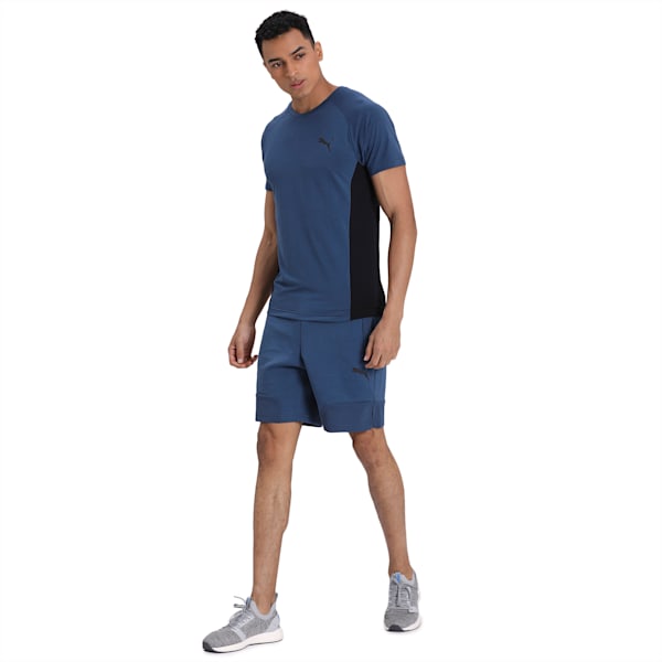 EVOSTRIPE Men's Slim T-Shirt, Dark Denim