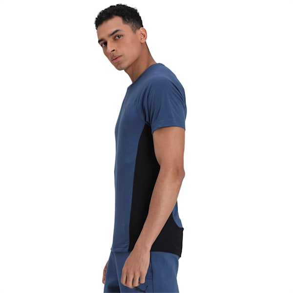 EVOSTRIPE Men's Slim T-Shirt, Dark Denim