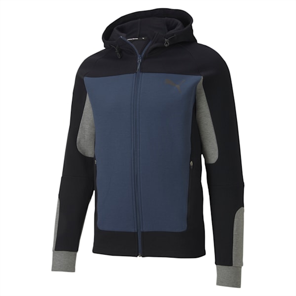 EVOSTRIPE Hooded Jacket, Dark Denim, extralarge-IND