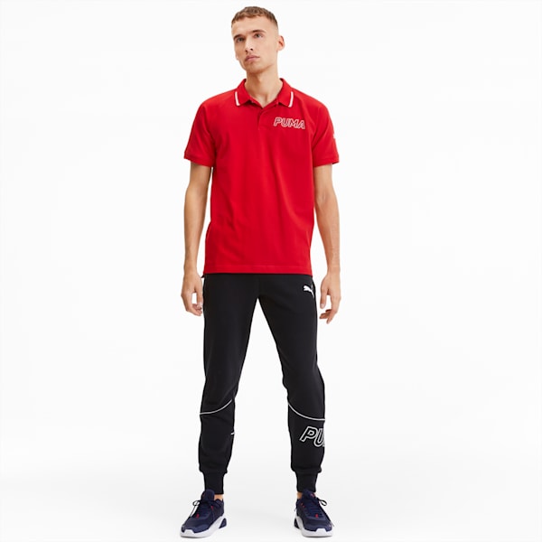 Modern Sports Men's Polo, High Risk Red, extralarge