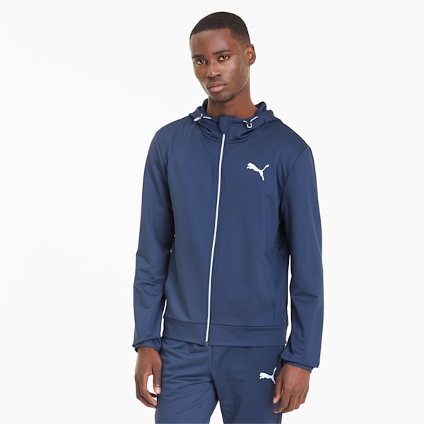 RTG Men's Full Zip Hoodie, Dark Denim, extralarge