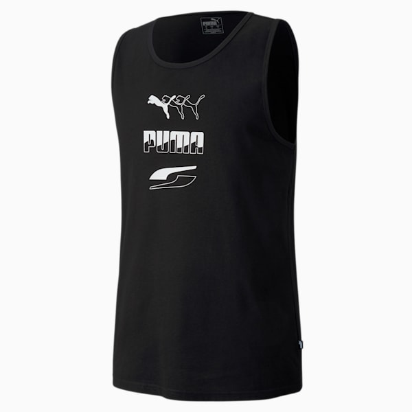 Rebel Men's Tank, Puma Black, extralarge