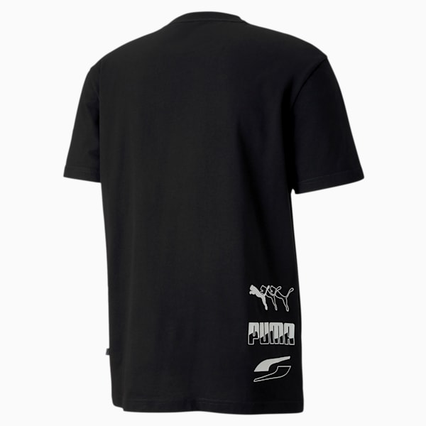 Rebel Men's Tee, Puma Black, extralarge