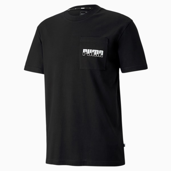 Rebel Men's Tee, Puma Black, extralarge