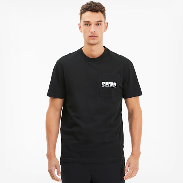 Rebel Men's Tee, Puma Black, extralarge