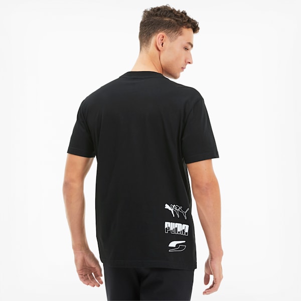 Rebel Men's Tee, Puma Black, extralarge