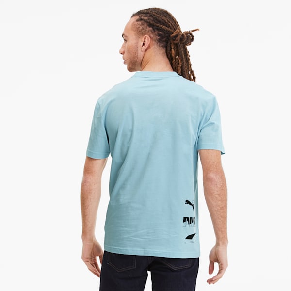 Rebel Men's Tee, Aquamarine, extralarge