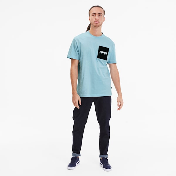 Rebel Men's Tee, Aquamarine, extralarge