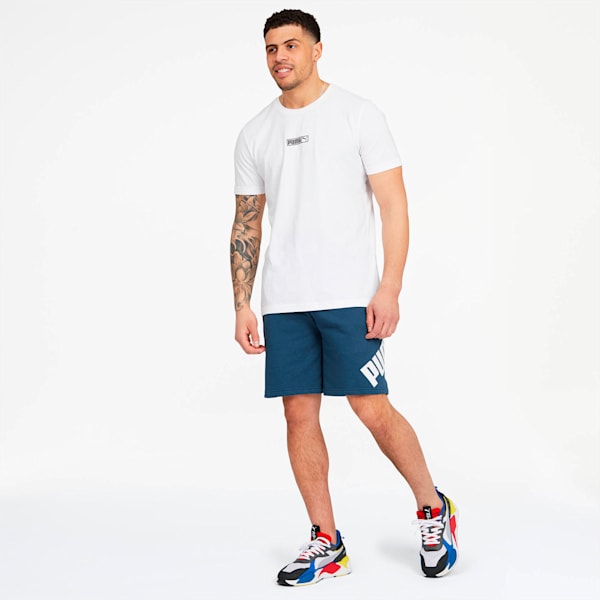 Big Logo Men's Shorts, Dark Denim, extralarge