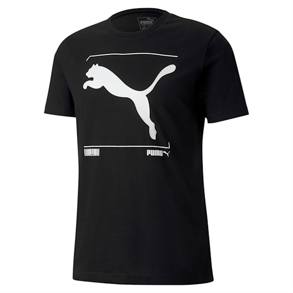 Nu-tility Graphic Men's T-Shirt, Puma Black, extralarge-IND