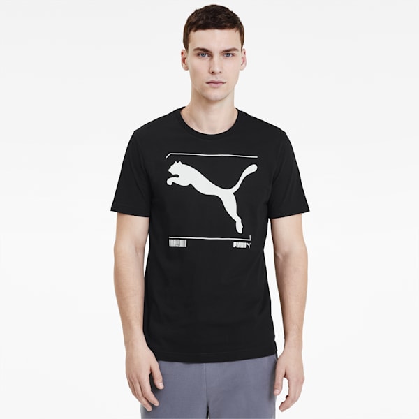 Nu-tility Graphic Men's T-Shirt, Puma Black, extralarge-AUS