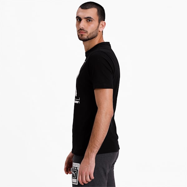 Nu-tility Graphic Men's T-Shirt, Puma Black, extralarge-IND
