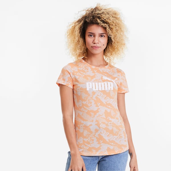 Essentials+ Women's Graphic Tee, Cantaloupe, extralarge