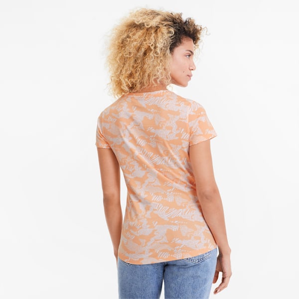 Essentials+ Women's Graphic Tee, Cantaloupe, extralarge