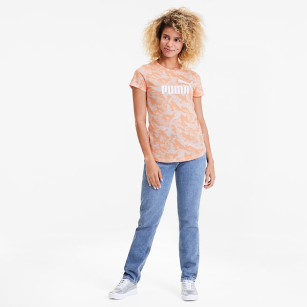 Essentials+ Women's Graphic Tee, Cantaloupe, extralarge