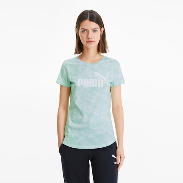Essentials+ Women's Graphic Tee, Mist Green, extralarge