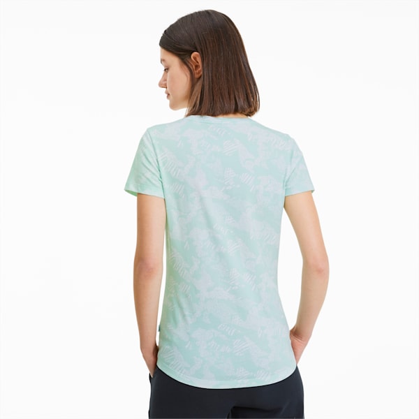 Essentials+ Women's Graphic Tee, Mist Green, extralarge