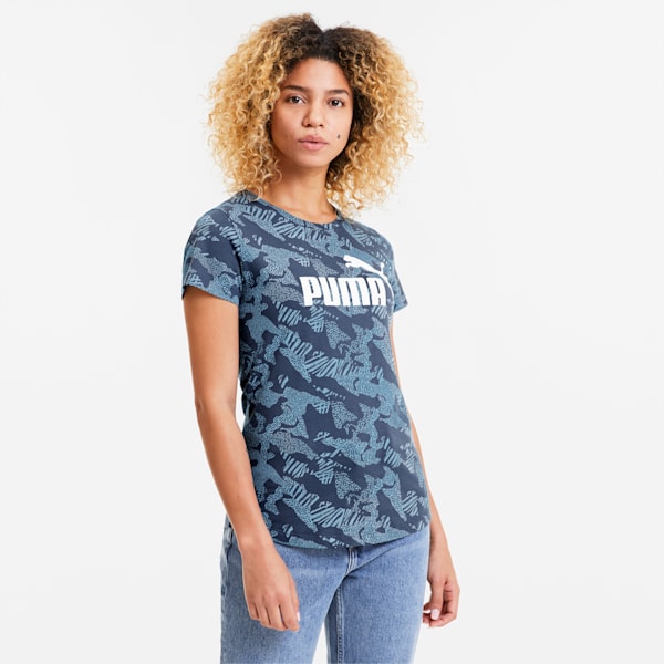 Essentials+ Women's Graphic Tee, Dark Denim, extralarge