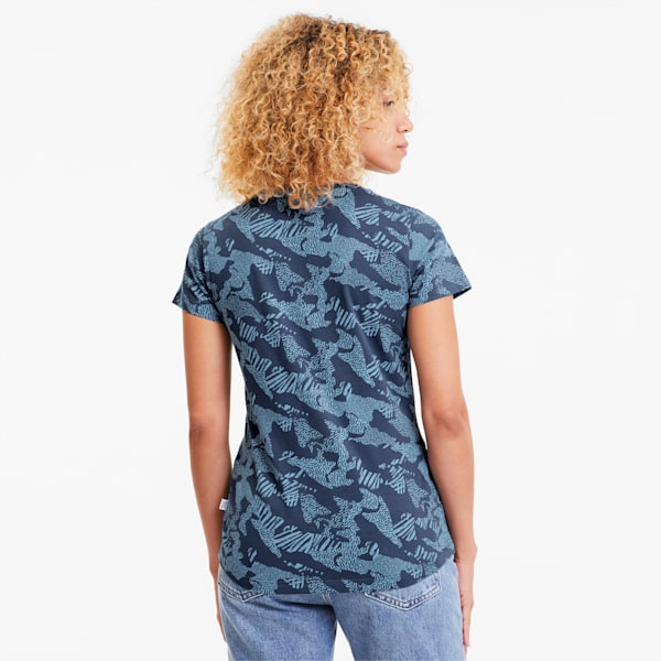 Essentials+ Women's Graphic Tee, Dark Denim, extralarge