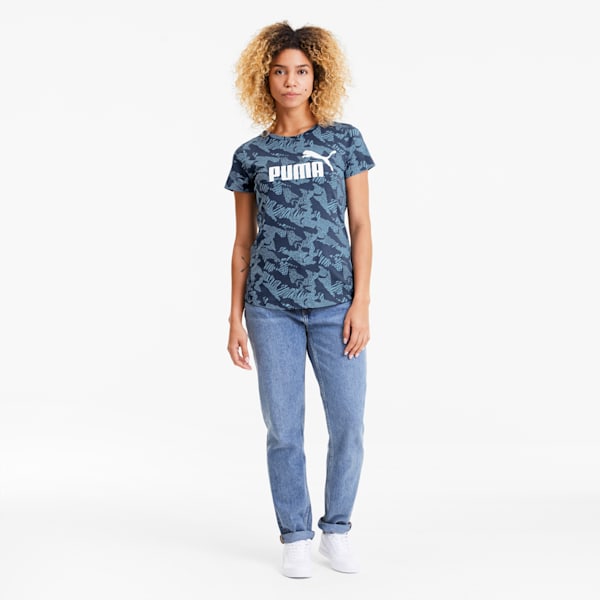 Essentials+ Women's Graphic Tee, Dark Denim, extralarge